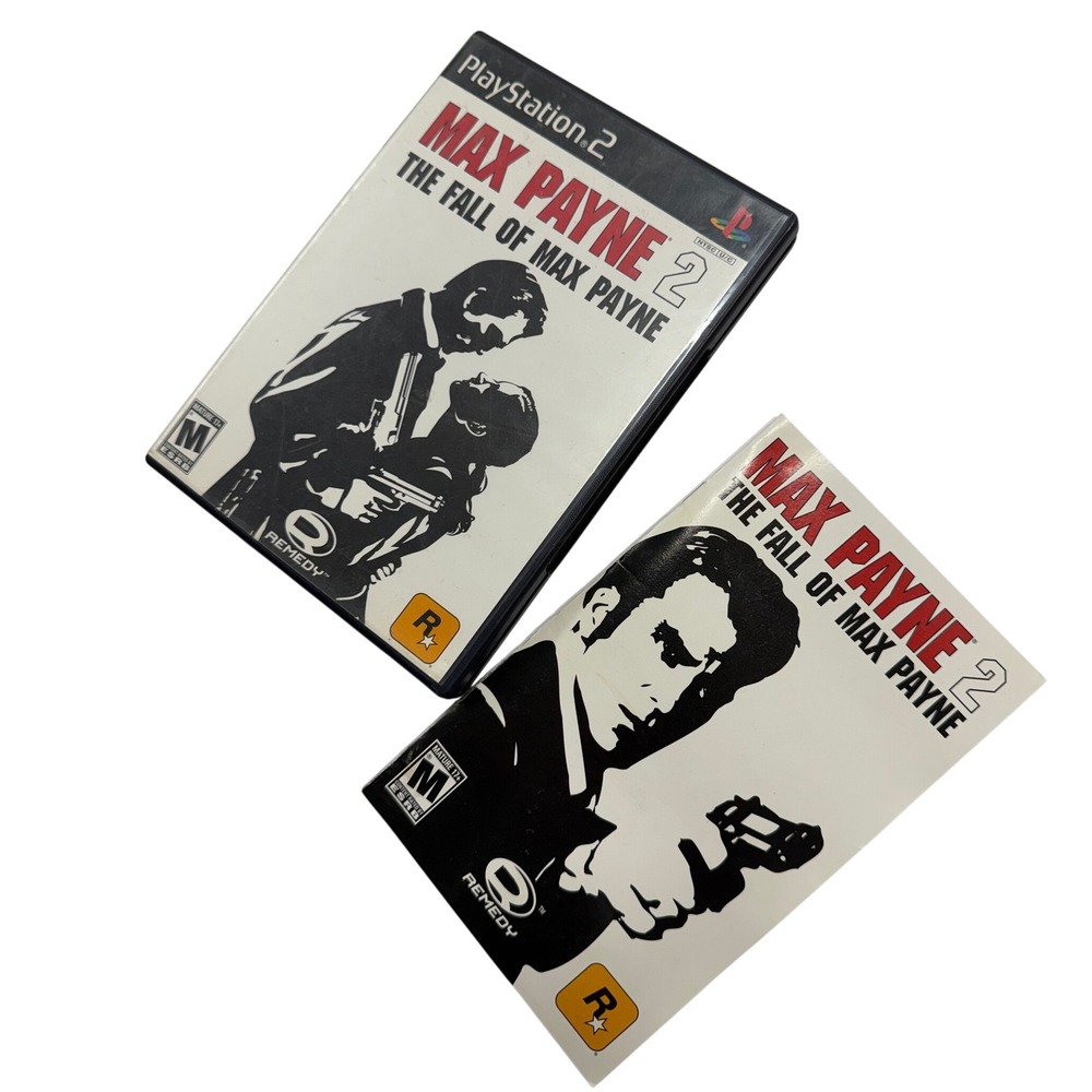Max Payne 2 The Fall of Max Payne Sony PlayStation 2 PS2 Game with Manual